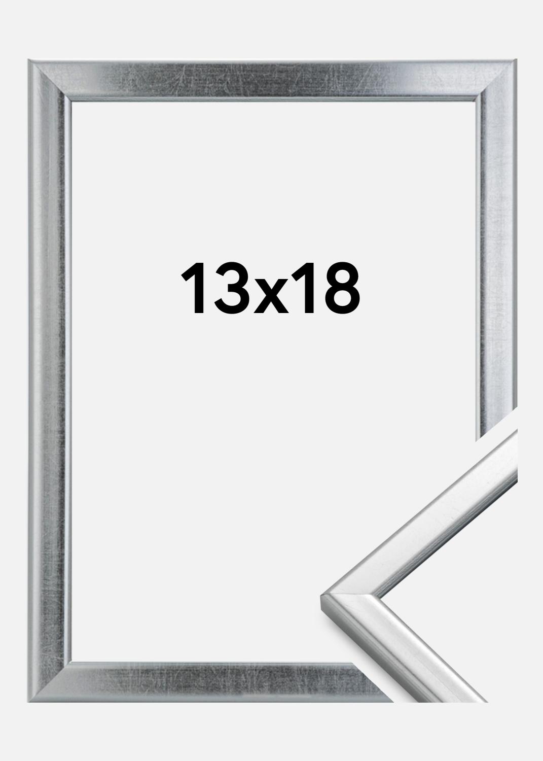 Product Image for Kader Slim Mat Ontspiegeld Glas Zilver 13x18 cm