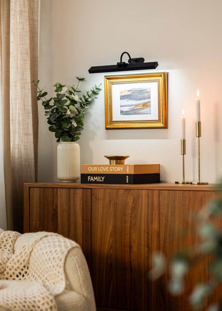 KAILA KAILA Flare Batterijgevoede Schilderijlamp 40 cm - Zwart