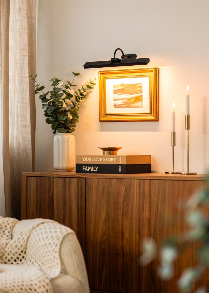 KAILA KAILA Flare Batterijgevoede Schilderijlamp 40 cm - Zwart