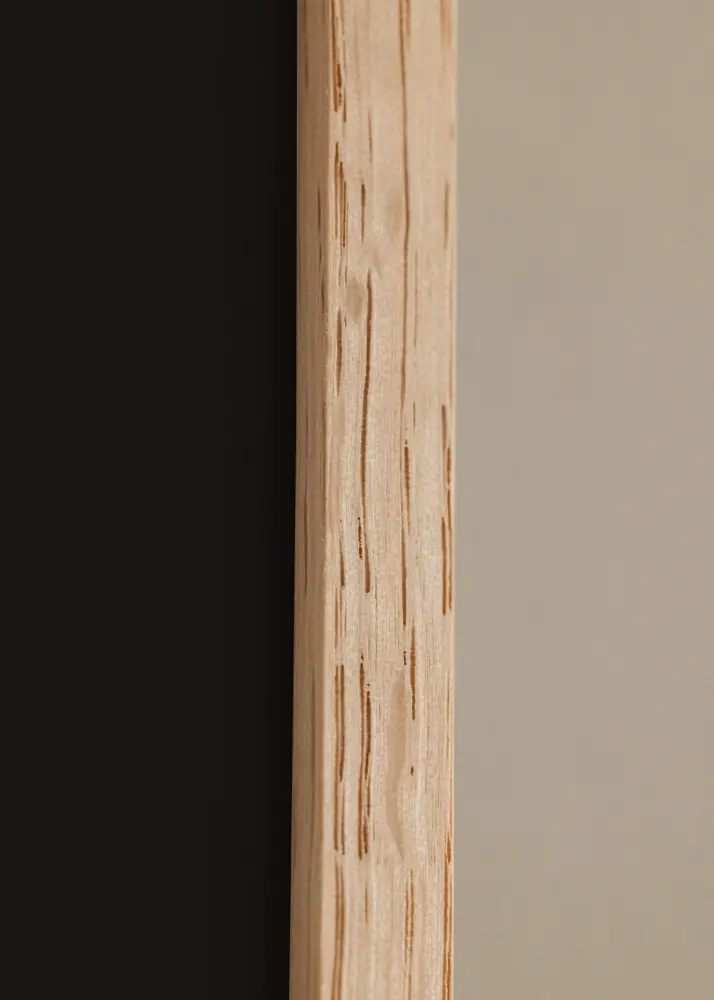 Ram med passepartou Kader Smal Eikenhout 50x70 cm - Passe-partout Zwart 42x59,4 cm (A2)