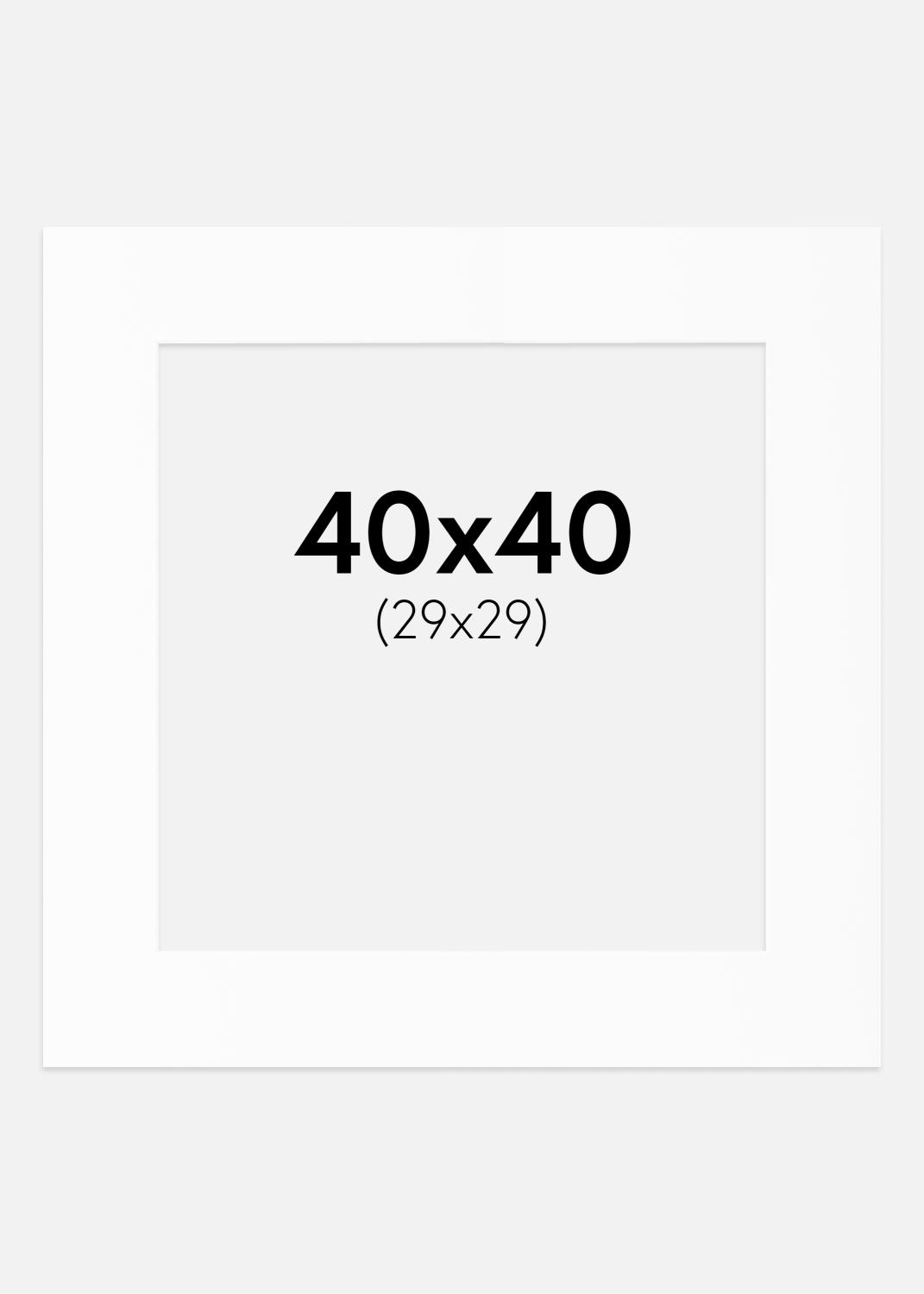 Product Image for Passe-partout Wit Standaard (Witte kern) 40x40 cm (29x29)