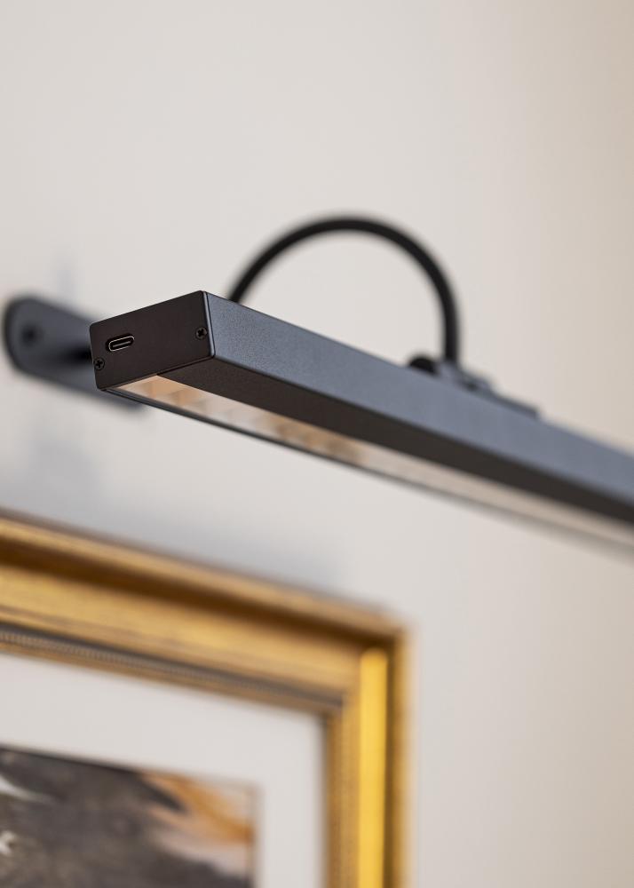 KAILA KAILA Flare Batterijgevoede Schilderijlamp 40 cm - Zwart