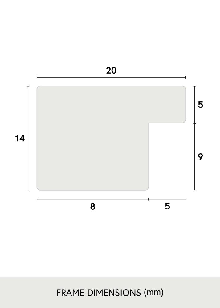 Artlink Kader BGA Classic Acrylglas Wit 60x80 cm