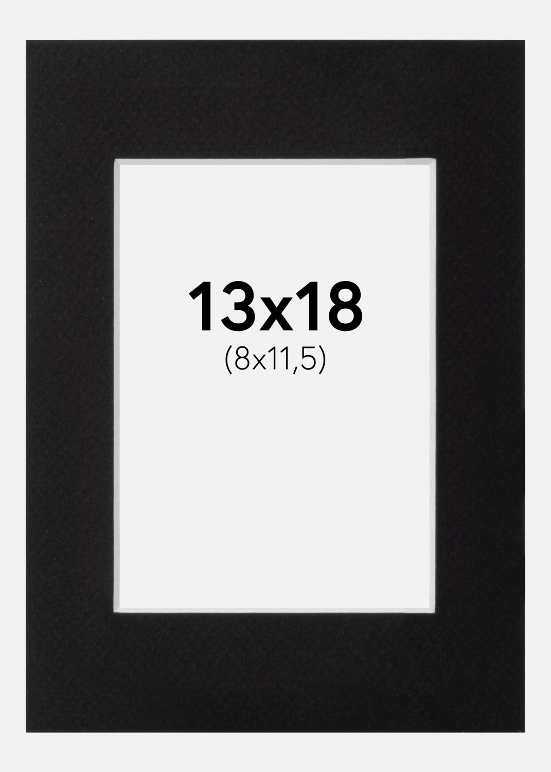 Product Image for Passe-partout Zwart Standaard (Witte kern) 13x18 cm (8x11,5)