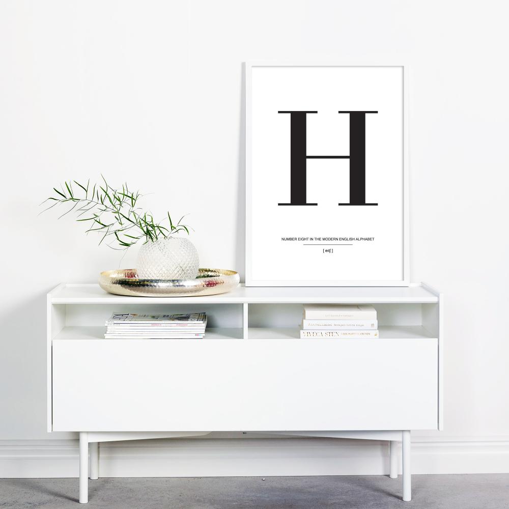 Bildverkstad Letter H Poster