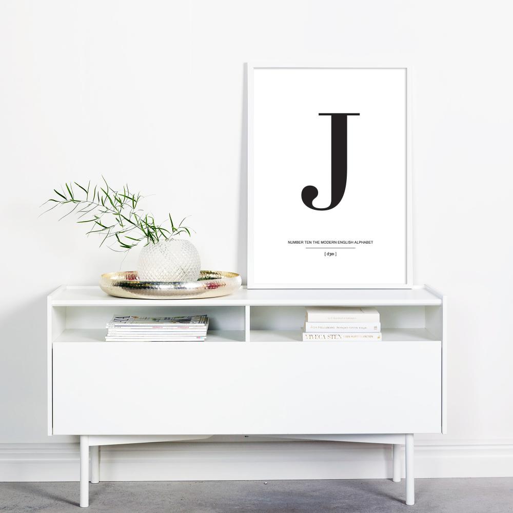 Bildverkstad Letter J Poster