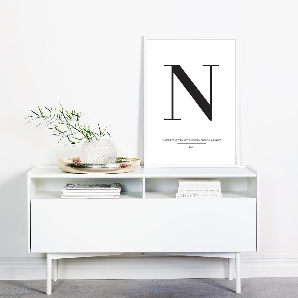 Bildverkstad Letter N Poster