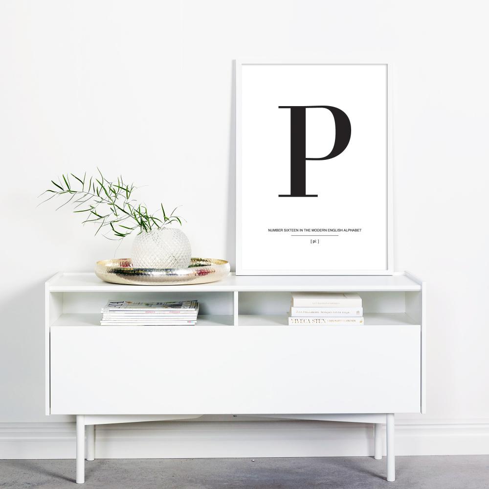 Bildverkstad Letter P Poster