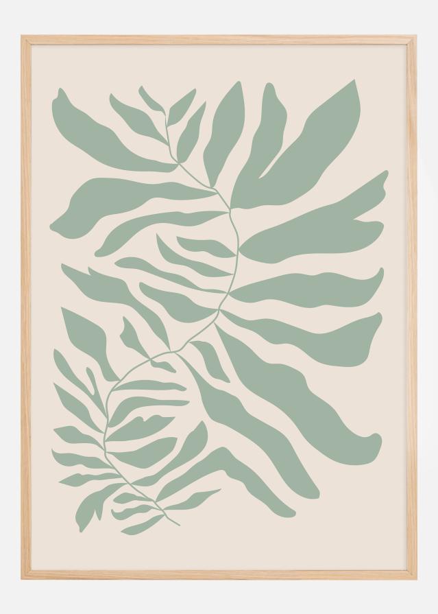 Bildverkstad Flower Art Green Poster