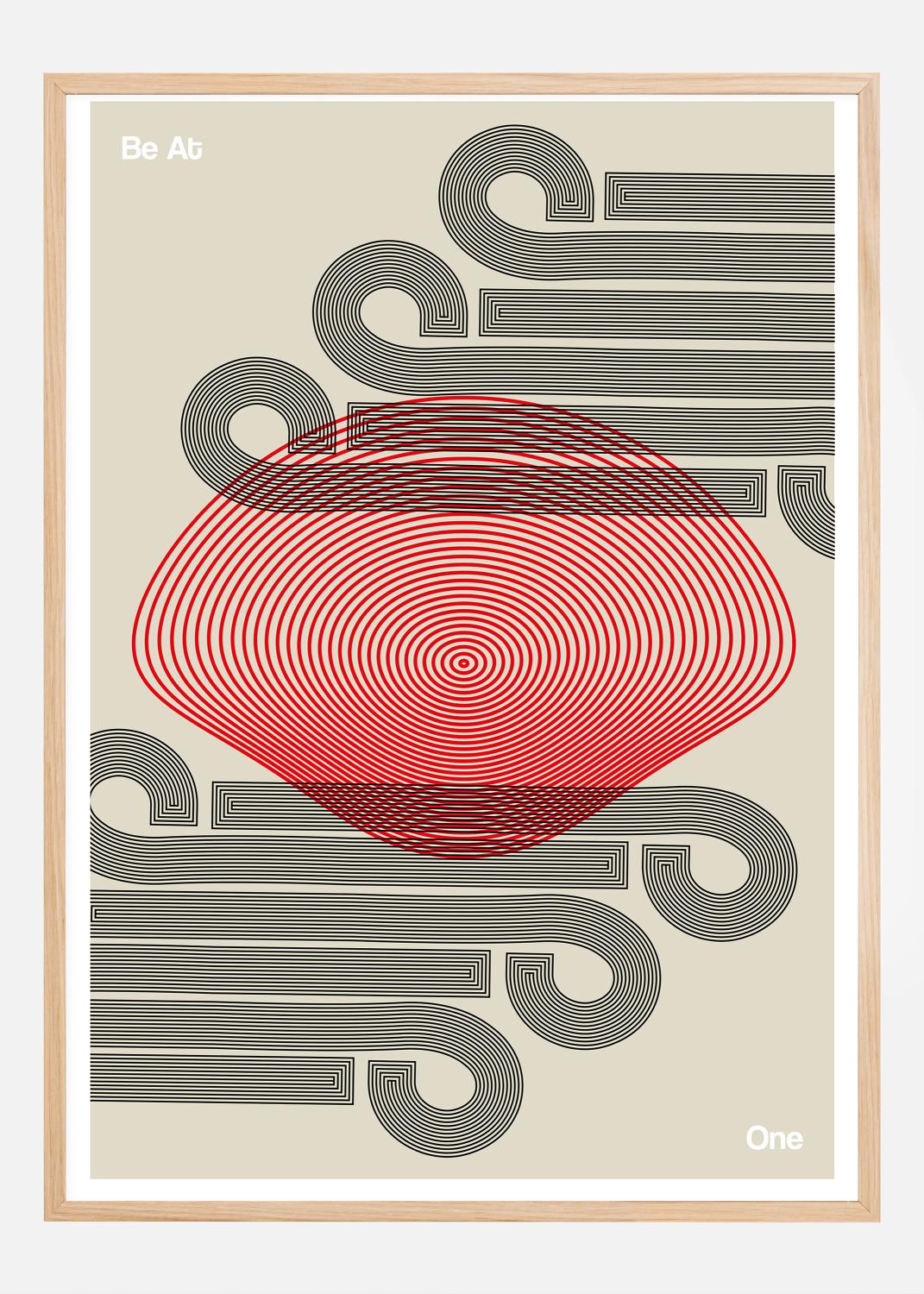 Product Image for Be At One - Black Poster (30x40 cm)
