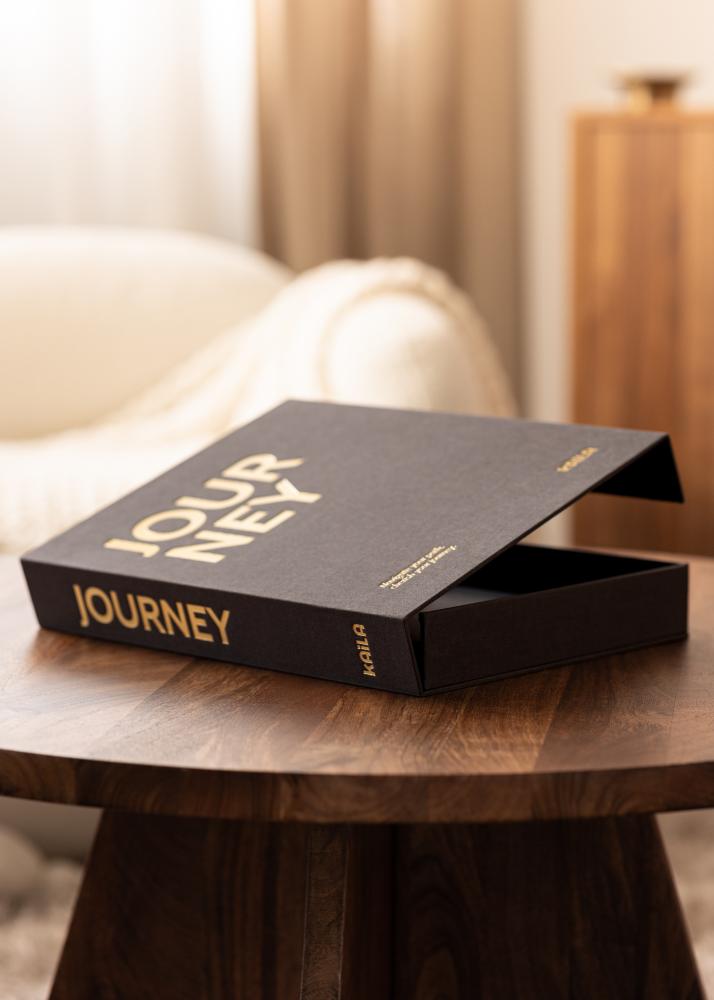 BGA KAILA JOURNEY Black - Coffee Table Photo Album (60 Zwarte zijden)