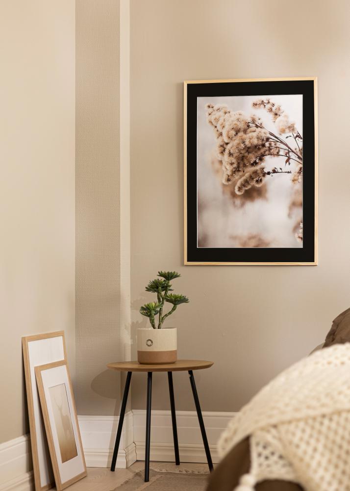 Ram med passepartou Kader Galant Grenen 30x30 cm - Passe-partout Zwart 8x8 inches