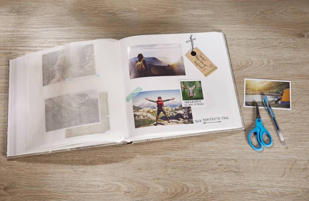 Walther Premium Album Zwart 38x38 cm (100 Witte zijden / 50 bladen)