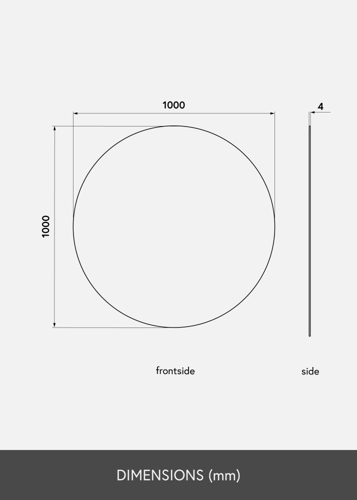 KAILA KAILA Ronde Spiegel 100 cm Ø