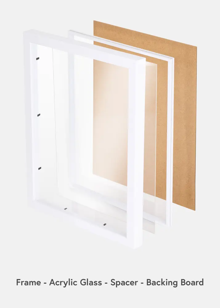 BGA BGA Framebox Acrylglas Wit 29,7x42 cm (A3)