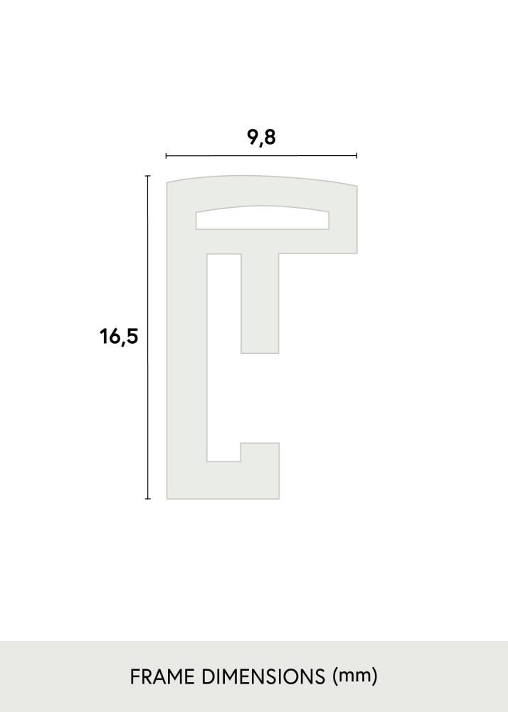 Ram med passepartou Kader New Lifestyle Geel 70x100 cm - Passe-partout Wit 62x93 cm