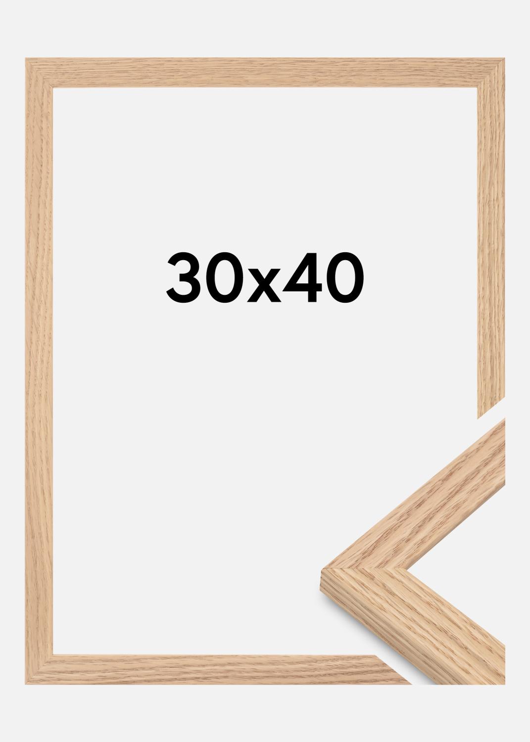 Product Image for Kader Tidlös Acrylglas Massief Eik 30x40 cm
