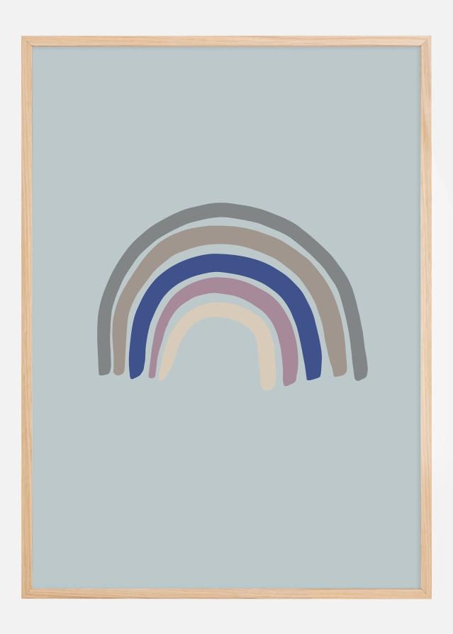 Bildverkstad Rainbow Blue Poster