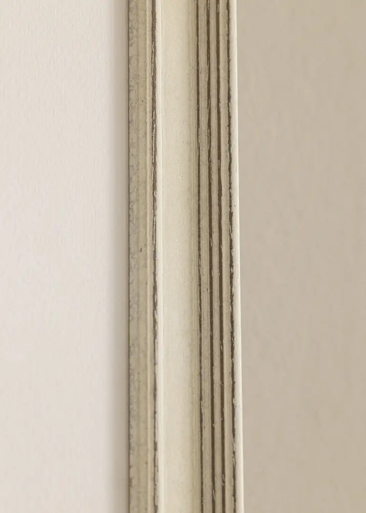 Ramverkstad Kader Shabby Chic Wit - Formaat naar keuze