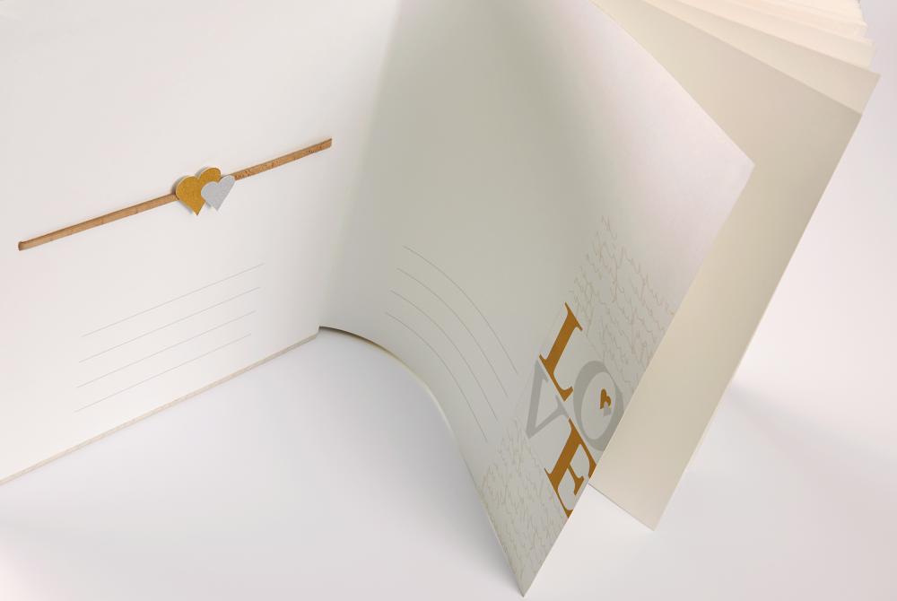 Walther Comunità Trouwalbum - 28x30,5 cm (50 Witte zijden / 25 bladen)