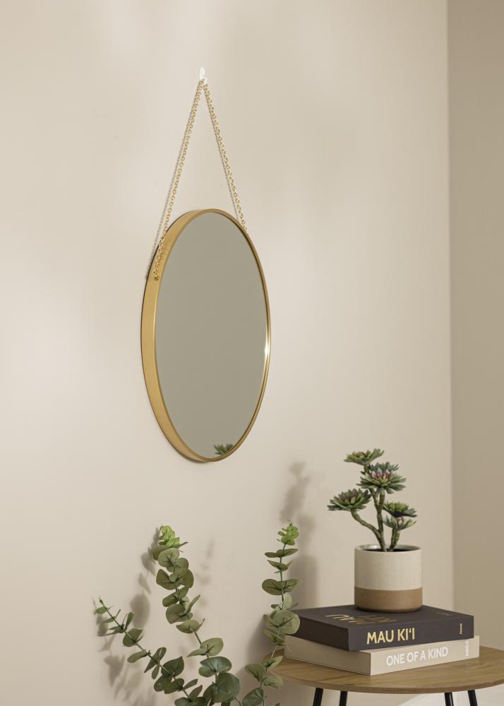 Artlink Ronde Spiegel Modern Deep Goud 51 cm Ø