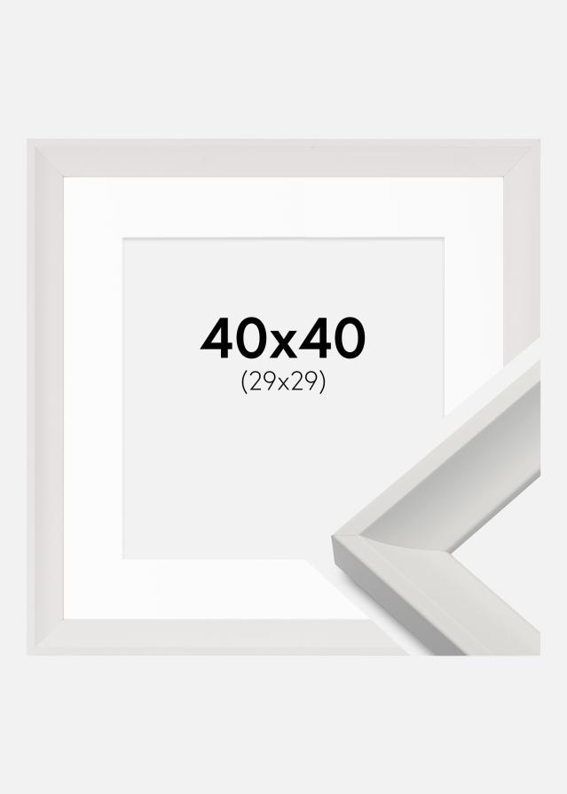 Ram med passepartou Kader Öjaren Wit 40x40 cm - Passe-partout Wit 30x30 cm