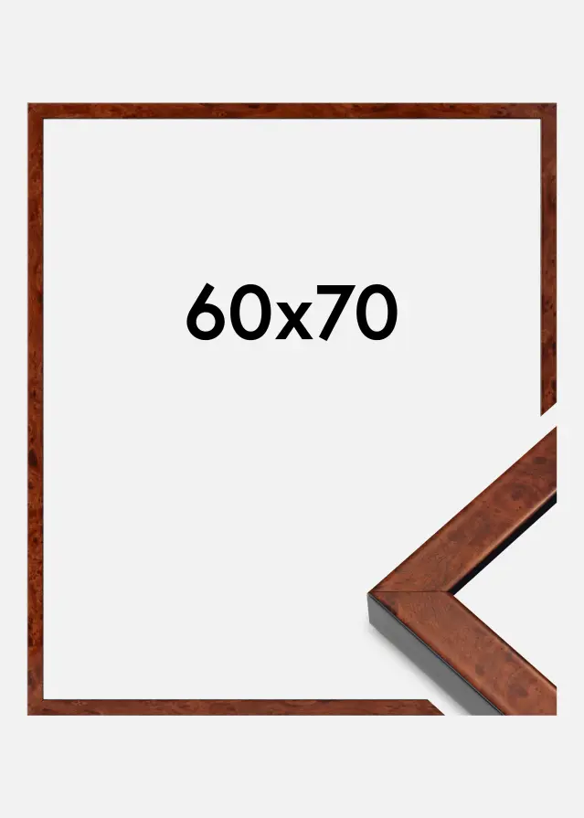 Mavanti Kader Hermes Acrylglas Burr Walnut 60x70 cm