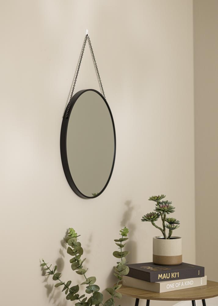 Artlink Ronde Spiegel Modern Deep Zwart 51 cm Ø