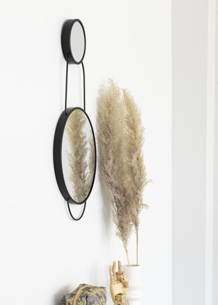 KAILA KAILA Spiegel Combination - Zwart 35x71 cm