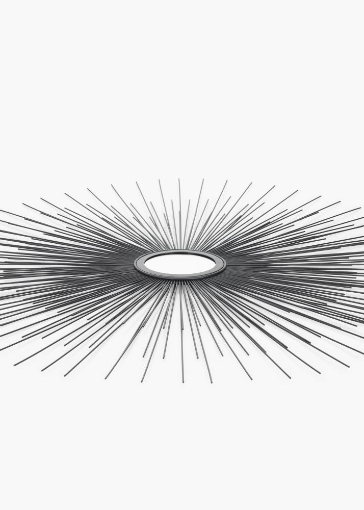 KAILA KAILA Ronde Spiegel Sunrays - Zwart 80 cm Ø