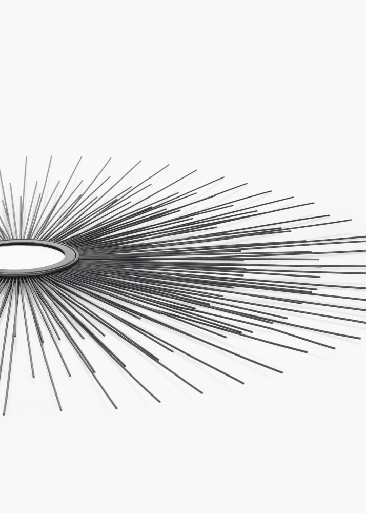 KAILA KAILA Ronde Spiegel Sunrays - Zwart 80 cm Ø