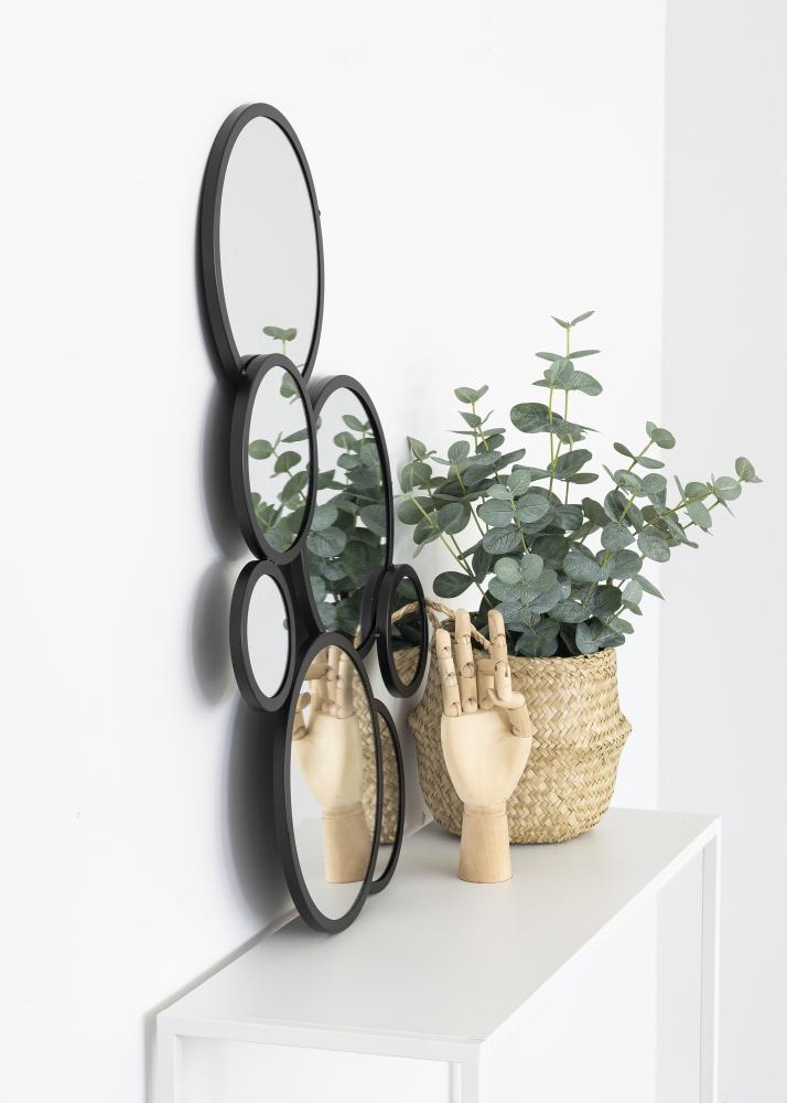 KAILA KAILA Spiegel Bubbles - Zwart 72x43 cm