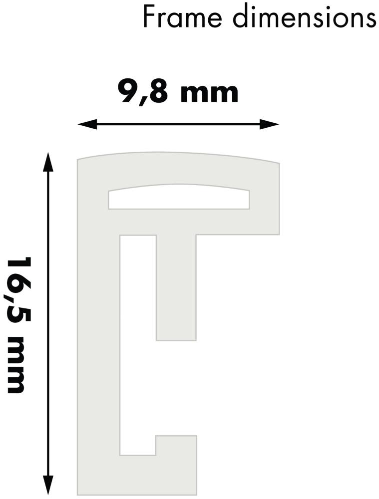 Ram med passepartou Kader New Lifestyle Wit 70x100 cm - Passe-partout Wit 62x93 cm