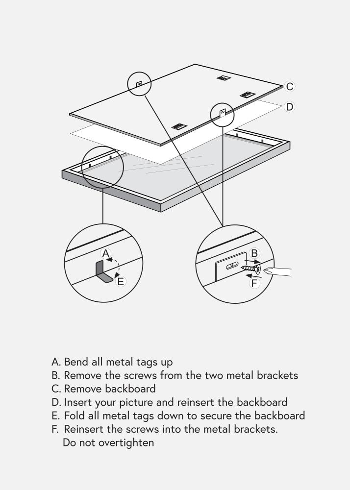 BGA Kader Modern Acrylglas Warm Brown 50x70cm