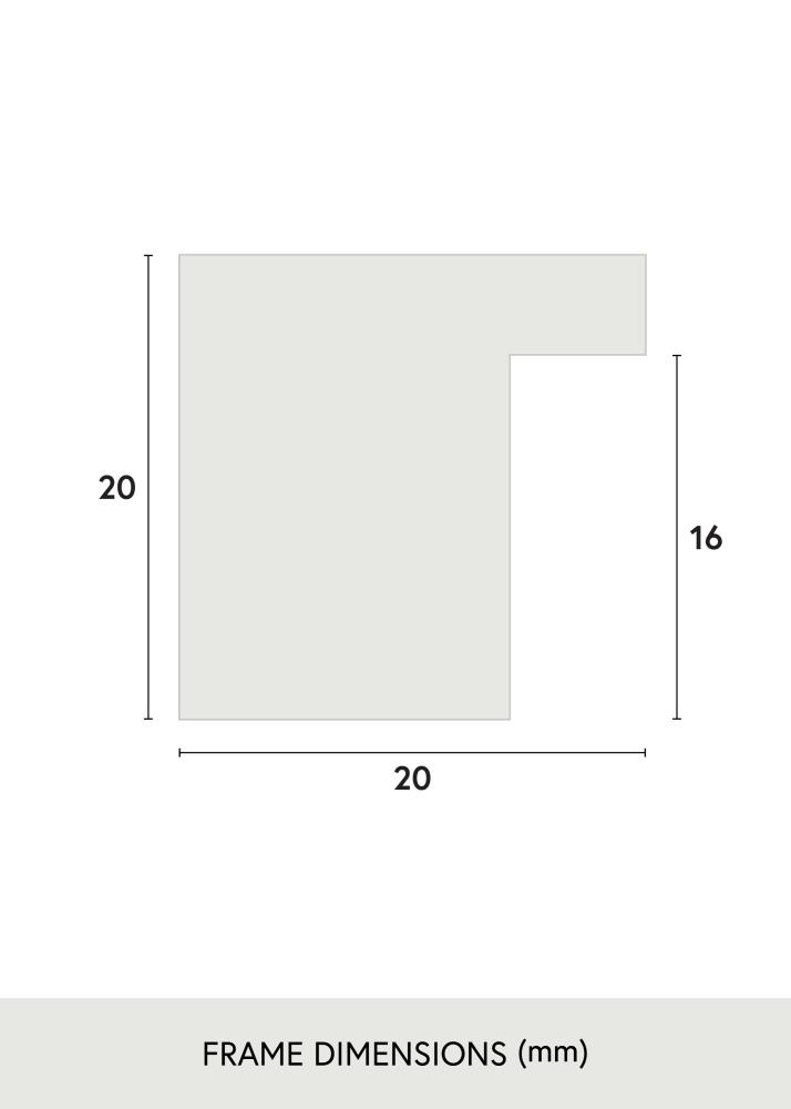 Jämtlands Ramfabrik Kader Salisbury Acrylglas Eik 30x30 cm