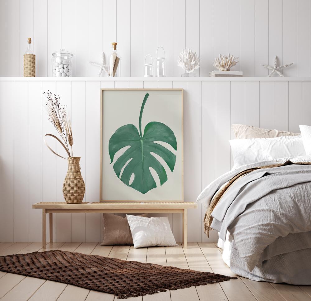 Bildverkstad Monstera Aqua Poster