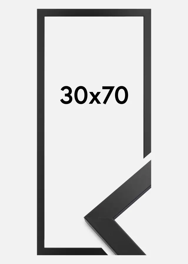 Galleri 1 Kader Black Wood Acrylglas 30x70 cm
