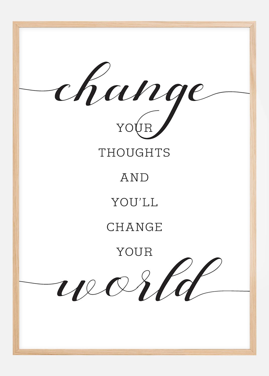Product Image for Change your thought and you'll change your world Poster (30x40 cm)