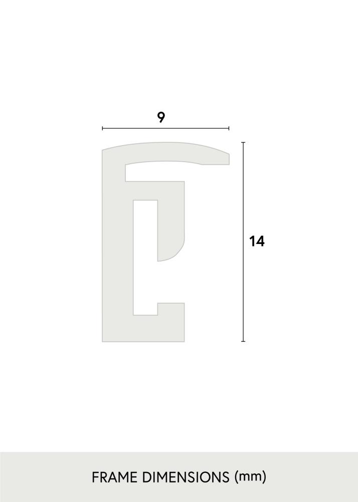 BGA Kader New Lifestyle Acrylglas Zwart 10x15 cm