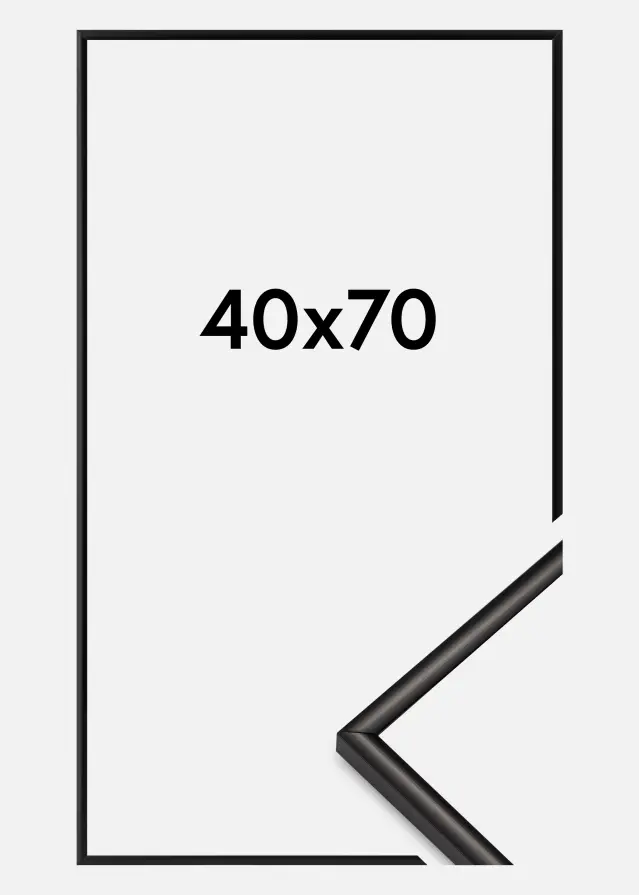 BGA Kader New Lifestyle Acrylglas Matt Zwart 40x70 cm