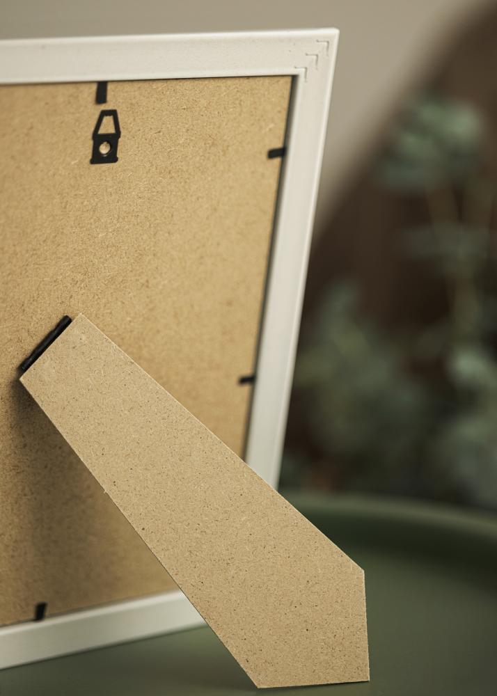 Ram med passepartou Fotokader Västkusten Eik 13x18 cm - Passe-partout Wit B7 88x125 mm