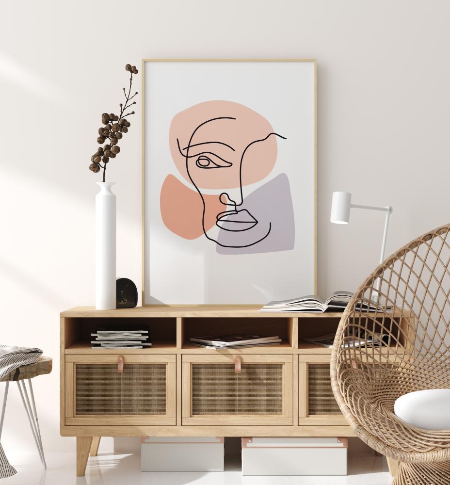 Bildverkstad Abstract Face Multi Poster