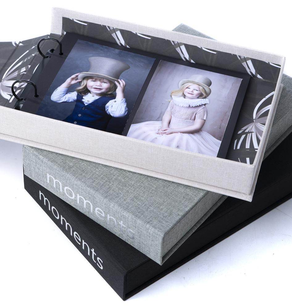 Focus Moments Beige (30 Zwarte zijden / 15 bladen)