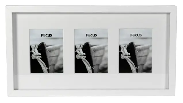 Focus Vivaldi Collagelijst Wit - 3 Foto's 10x15
