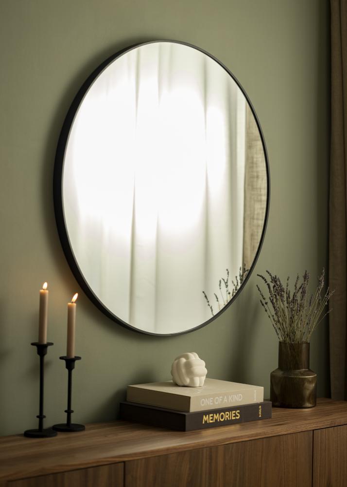 KAILA KAILA Round Mirror - Edge Black 90 cm Ø