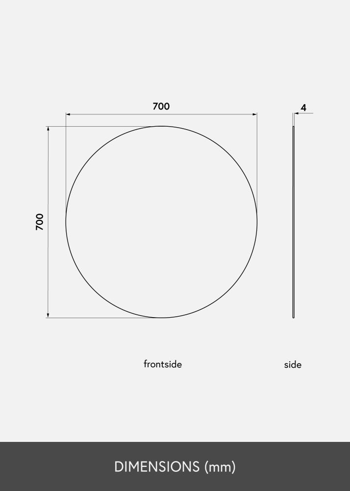 KAILA KAILA Ronde Spiegel Deluxe 70 cm Ø