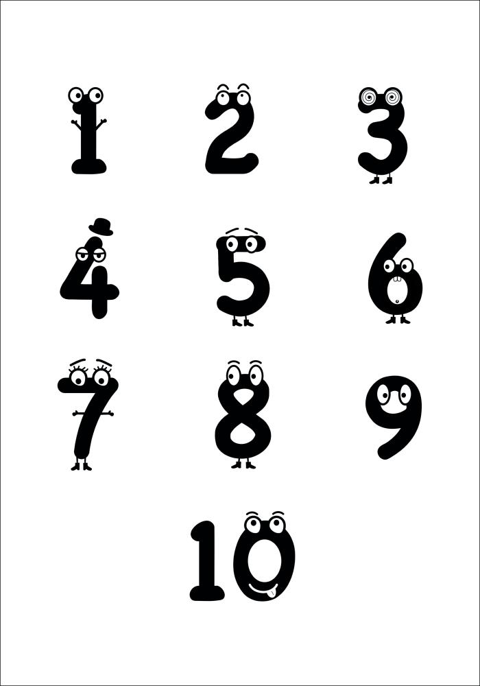 Bildverkstad 123 B&W Poster