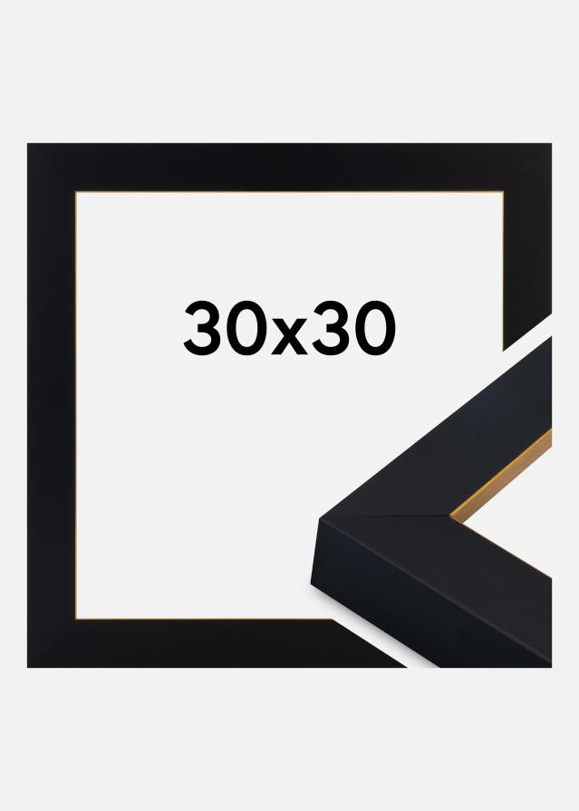 Jämtlands Ramfabrik Kader Sussex Acrylglas Zwart/Goud 30x30 cm