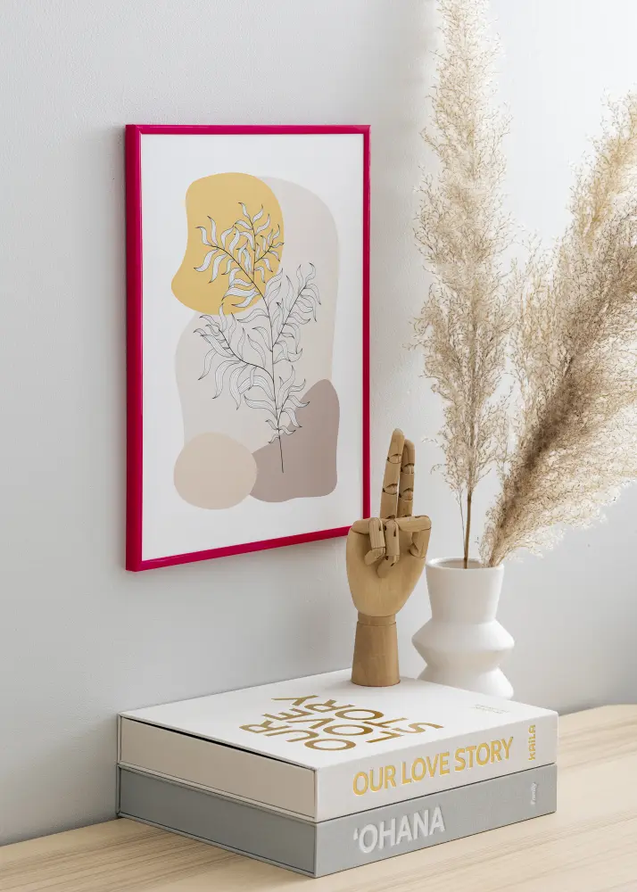 Ram med passepartou Kader New Lifestyle Rose 50x70 cm - Passe-partout Zwart 42x59,4 cm (A2)