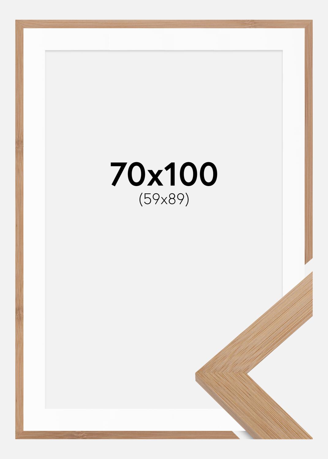 Product Image for Kader Hoei Bamboe 70x100 cm - Passe-partout Wit 60x90 cm